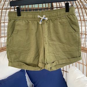 🚨4/$20 Cat & Jack Olive Green‎ Cuff Shorts GirlsXL
